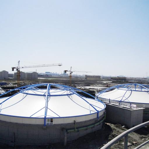 污水池膜结构钢构件的加工制造方案